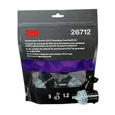 3M Kit de recarga de boquillas HVLP de gravedad de alto rendimiento, , para uso con vasos PPS 2.0 para pistola de alto rendimiento, paquete de 5, Azul, 1.2mm, Gravity 3M Kit de recarga de boquillas HVLP de gravedad de alto rendimiento, , para uso con vasos PPS 2.0 para pistola de alto rendimiento, paquete de 5, Azul, 1.2mm, Gravity