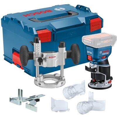 Bosch 18V System fresad. corte bat. GFK 18V-8 (incl. guía paral., 2 adapt. asp. fres., prot. vir., pinza suj. 8 mm, llave, base inm. TE, 2 adapt. asp. base inm., L-BOXX, sin bat./carg.) Bosch 18V System fresad. corte bat. GFK 18V-8 (incl. guía paral., 2 adapt. asp. fres., prot. vir., pinza suj. 8 mm, llave, base inm. TE, 2 adapt. asp. base inm., L-BOXX, sin bat./carg.)