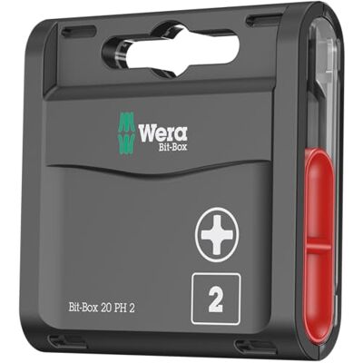 Wera Puntas, 2 x 25 mm, Set de 20 Piezas Wera Puntas, 2 x 25 mm, Set de 20 Piezas