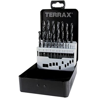 RUKO TERRAX A205210 Juego de 19 brocas DIN 338 tipo N HSS laminadas RUKO TERRAX A205210 Juego de 19 brocas DIN 338 tipo N HSS laminadas