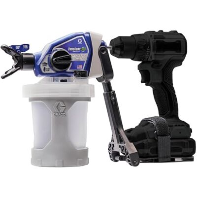 Graco Magnum by TrueCoat 360 Cordless Connect, pulverizador de pintura airless portátil con cable, pulverizador para taladro, uso doméstico, pequeños proyectos decorativos (presión máx 138 bar) Graco Magnum by TrueCoat 360 Cordless Connect, pulverizador de pintura airless portátil con cable, pulverizador para taladro, uso doméstico, pequeños proyectos decorativos (presión máx 138 bar)