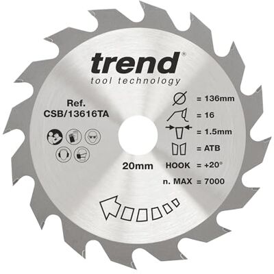 Trend CraftPro TCT Sierra de hilo fino inalámbrica - Madera - Diámetro 136mm Trend CraftPro TCT Sierra de hilo fino inalámbrica - Madera - Diámetro 136mm
