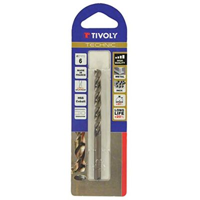 TIVOLY - Broca de acero de cobalto - Punta Cruz - 11mm TIVOLY - Broca de acero de cobalto - Punta Cruz - 11mm