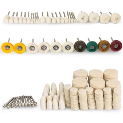KOSLEOW 140 Discos de Pulido de Fieltro de Lana para Dremel, Ruedas Pulidoras Montadas en Vástago de 3mm, Accesorios para Pulir Metal, Cristal, Joyería, Herramientas Rotativas Multifunción KOSLEOW 140 Discos de Pulido de Fieltro de Lana para Dremel, Ruedas Pulidoras Montadas en Vástago de 3mm, Accesorios para Pulir Metal, Cristal, Joyería, Herramientas Rotativas Multifunción