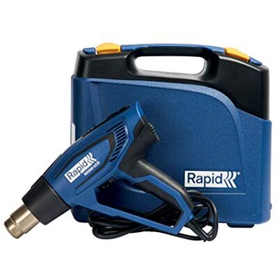 Rapid Pistola de Aire Caliente , Potencia 2200 W, Temperatura 50-650°C, Flujo de Aire 250-500 l/min, para Eliminar Pintura, Barniz y Adhesivos, Termorretracción,con Maletín Rapid Pistola de Aire Caliente , Potencia 2200 W, Temperatura 50-650°C, Flujo de Aire 250-500 l/min, para Eliminar Pintura, Barniz y Adhesivos, Termorretracción,con Maletín