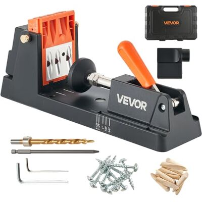 VEVOR Kit de Plantilla para Orificios Ocultos, Ajustable de 12,7 a 38,1 mm, Plantilla de Perforación para Agujeros en Ángulo, con Broca de 9,5 mm, Herramientas para Carpintería Fabricación de Muebles VEVOR Kit de Plantilla para Orificios Ocultos, Ajustable de 12,7 a 38,1 mm, Plantilla de Perforación para Agujeros en Ángulo, con Broca de 9,5 mm, Herramientas para Carpintería Fabricación de Muebles