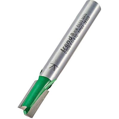 Trend CraftPro Cortador de Fresadora Recto de Doble Filo, Vástago de 1/4 Pulgada, Diámetro de Corte de 6.3mm y Longitud de Corte de 12.7mm, metal duro (TCT), Trend CraftPro Cortador de Fresadora Recto de Doble Filo, Vástago de 1/4 Pulgada, Diámetro de Corte de 6.3mm y Longitud de Corte de 12.7mm, metal duro (TCT),
