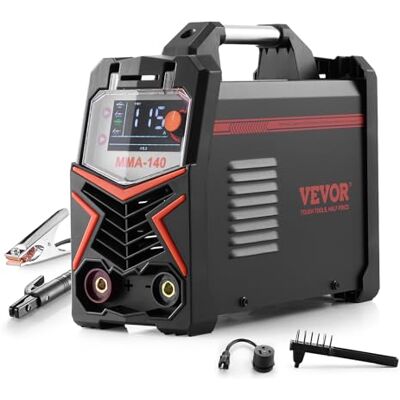VEVOR Soldador TIG, Máquina de Soldar 4 en 1 Máquina de Soldadura Eléctrica 140 A, Pantalla LED Grande, Eléctrico con Inversor IGBT de Control Sinérgico y Arranque en Caliente, 310 x 135 x 270 mm VEVOR Soldador TIG, Máquina de Soldar 4 en 1 Máquina de Soldadura Eléctrica 140 A, Pantalla LED Grande, Eléctrico con Inversor IGBT de Control Sinérgico y Arranque en Caliente, 310 x 135 x 270 mm