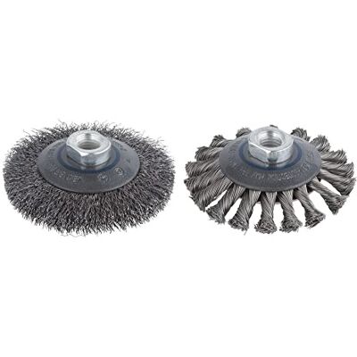 wolfcraft Cepillo cónico de alambre de acero, trenzado I wolfcraft Cepillo cónico de alambre de acero, trenzado I