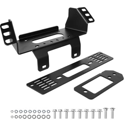 VEVOR Soporte de Cabrestante, Soporte de Enganche de Remolque para Modelos Selectos de Polaris Ranger (2010-2021), Diseño de 3 Orificios Capacidad de 907-1633 kg para Asistencia en Carretera VEVOR Soporte de Cabrestante, Soporte de Enganche de Remolque para Modelos Selectos de Polaris Ranger (2010-2021), Diseño de 3 Orificios Capacidad de 907-1633 kg para Asistencia en Carretera