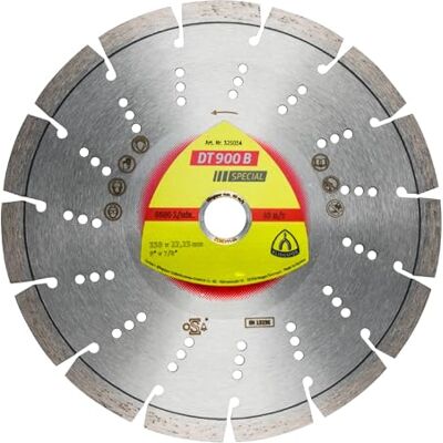 Klingspor Discos de Corte Diamantados para Amoladoras Angulares, DT 900 B, 180 mm x 22.23 mm, 8500 RPM Klingspor Discos de Corte Diamantados para Amoladoras Angulares, DT 900 B, 180 mm x 22.23 mm, 8500 RPM
