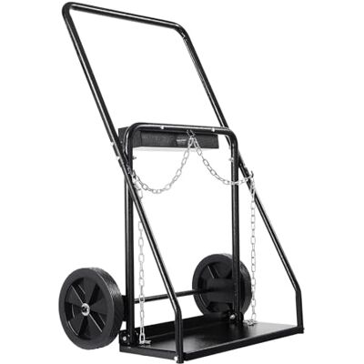 VEVOR Carro para Dos Cilindros de Soldadura, Carro para Tanque de Oxígeno y Acetileno, Ruedas Sólidas de 254 mm y Cadenas de Seguridad para Almacenamiento de Tanques, 500 x 720 x 1120 mm, Negro VEVOR Carro para Dos Cilindros de Soldadura, Carro para Tanque de Oxígeno y Acetileno, Ruedas Sólidas de 254 mm y Cadenas de Seguridad para Almacenamiento de Tanques, 500 x 720 x 1120 mm, Negro