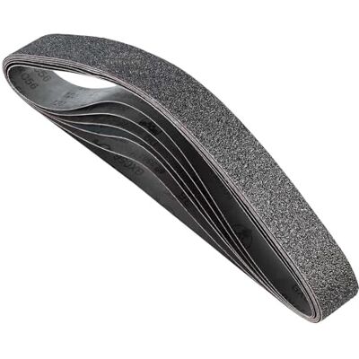 VEVOR Bandas de Lijado de 1066 mm, 6 uds Cada Una con Granos Surtidos de 36, 40, 60, 80, 100 y 120, Carburo de Silicio, para Afilar Cuchillos, Materiales Compuestos y Acabado de Plásticos, Negro VEVOR Bandas de Lijado de 1066 mm, 6 uds Cada Una con Granos Surtidos de 36, 40, 60, 80, 100 y 120, Carburo de Silicio, para Afilar Cuchillos, Materiales Compuestos y Acabado de Plásticos, Negro