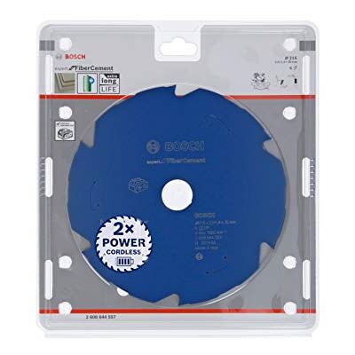 Bosch Professional Disco de sierra circular Expert for Fibre Cement (fibrocemento, 216 x 30 x 2 mm, 6 dientes, accesorio de sierra circular sin cable) Bosch Professional Disco de sierra circular Expert for Fibre Cement (fibrocemento, 216 x 30 x 2 mm, 6 dientes, accesorio de sierra circular sin cable)