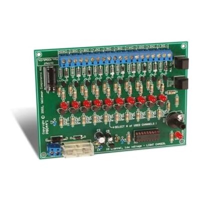 Whadda Kit de soldadura educativa, generador de luz de 10 canales, 12 V Whadda Kit de soldadura educativa, generador de luz de 10 canales, 12 V