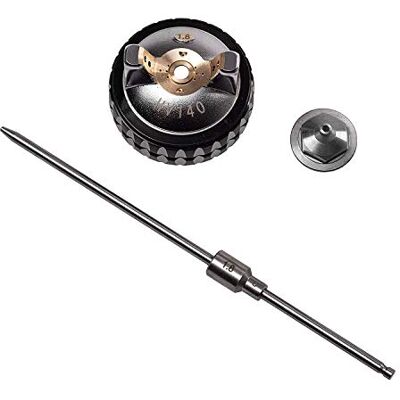 BenBow Boquilla de la Pistola para Pintura Pistola de pulverización 1.8 mm PK60 HVLP Pulverizador de Calidad Profesional PK60 HVLP Recubrimiento con disolvente Imprimación e imprimación BenBow Boquilla de la Pistola para Pintura Pistola de pulverización 1.8 mm PK60 HVLP Pulverizador de Calidad Profesional PK60 HVLP Recubrimiento con disolvente Imprimación e imprimación