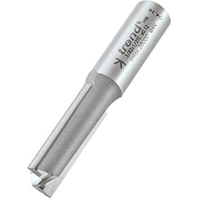 Trend Profesional Cortador de Fresadora Recto de Dos Flautas, Vástago de 1/2 Pulgada, Diámetro de Corte de 12.7mm, Longitud de Corte de 37mm, metal duro (TCT), Trend Profesional Cortador de Fresadora Recto de Dos Flautas, Vástago de 1/2 Pulgada, Diámetro de Corte de 12.7mm, Longitud de Corte de 37mm, metal duro (TCT),