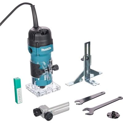 Makita Fresadora 6mm 530W SAR de base recta Makita Fresadora 6mm 530W SAR de base recta