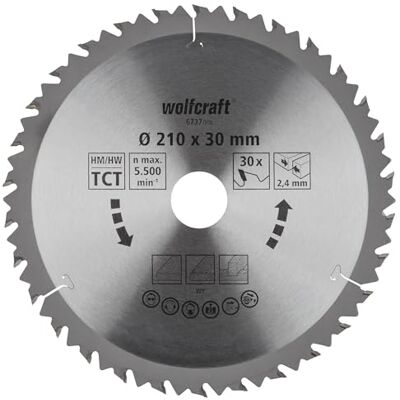 wolfcraft Disco de sierra circular de mano CT, serie marrón I I Cortes rápidos y bastos wolfcraft Disco de sierra circular de mano CT, serie marrón I I Cortes rápidos y bastos