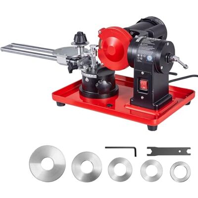 VEVOR Afiladora de Hojas de Sierra Circular 370 W 2890 RPM con Muela de 125 mm y 6 Centradores Afilador de Hojas de Sierra Circular para Hojas de 80 a 700 mm Ajuste de Ángulo para Carpintería Taller VEVOR Afiladora de Hojas de Sierra Circular 370 W 2890 RPM con Muela de 125 mm y 6 Centradores Afilador de Hojas de Sierra Circular para Hojas de 80 a 700 mm Ajuste de Ángulo para Carpintería Taller