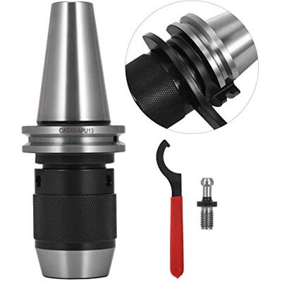 VEVOR Portabrocas de Precisión Integrado sin Llave CAT40 de 1/2", Compatible con la Máquina CNC Haas CAT40 VEVOR Portabrocas de Precisión Integrado sin Llave CAT40 de 1/2", Compatible con la Máquina CNC Haas CAT40