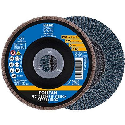 PFERD Universal Line PSF Z Steelox Polifan Disco de ventilador PFERD Universal Line PSF Z Steelox Polifan Disco de ventilador