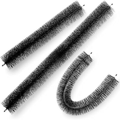 VEVOR Cerdas de 15 pies de longitud de 4.33 pulgadas de diámetro, apto para cepillo de alambre de acero galvanizado, sin herramientas, protector de hojas de canalón para mantener fuera los VEVOR Cerdas de 15 pies de longitud de 4.33 pulgadas de diámetro, apto para cepillo de alambre de acero galvanizado, sin herramientas, protector de hojas de canalón para mantener fuera los