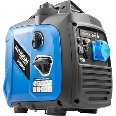 Hyundai Grupo electrógeno inversor 3300 W/3 kW continuo, gasolina, silenciador, onda sinusoidal pura, toma 16 A, garantía de 3 años – Hyundai Grupo electrógeno inversor 3300 W/3 kW continuo, gasolina, silenciador, onda sinusoidal pura, toma 16 A, garantía de 3 años –