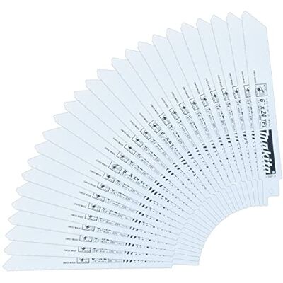 Makita 15,24 cm 24-TPI corte para metal para sierra de sable (bimetálicas), Makita 15,24 cm 24-TPI corte para metal para sierra de sable (bimetálicas),