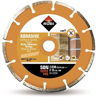 RUBI SON 230 SUPERPRO Disco de diamante para material abrasivo segmentado (230 mm) RUBI SON 230 SUPERPRO Disco de diamante para material abrasivo segmentado (230 mm)