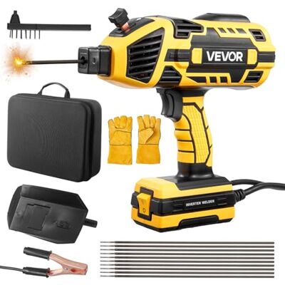 VEVOR Soldadora Portátil, de 20 a 120 A, con Ajuste de Corriente de 5 Niveles e Inversor IGBT, y Función de Arranque en Caliente para Varillas de Soldadura de 1,6 a 3,2 mm, 250 x 100 x 250 mm VEVOR Soldadora Portátil, de 20 a 120 A, con Ajuste de Corriente de 5 Niveles e Inversor IGBT, y Función de Arranque en Caliente para Varillas de Soldadura de 1,6 a 3,2 mm, 250 x 100 x 250 mm