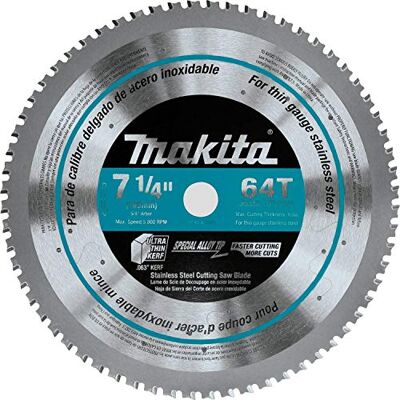 Makita 7-1/4-Inch 64T Stainless TCT Saw Blade Makita 7-1/4-Inch 64T Stainless TCT Saw Blade