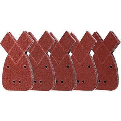 XIAOMAOMAO 50 Hojas de Lija Mouse de Papel de Lija Triangular, 4 Agujeros, Grosor 40/60/80/120/240 para Black and Decker Lijadora Pulido/Eliminación de Oxido XIAOMAOMAO 50 Hojas de Lija Mouse de Papel de Lija Triangular, 4 Agujeros, Grosor 40/60/80/120/240 para Black and Decker Lijadora Pulido/Eliminación de Oxido