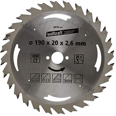 wolfcraft Disco de sierra circular de mano CT, serie plata I I Cortes fáciles, rápidos wolfcraft Disco de sierra circular de mano CT, serie plata I I Cortes fáciles, rápidos