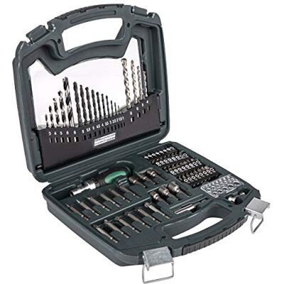 Mannesmann Brüder Werkzeuge 75 Piece Drill and Screwdriver Set – Pack of 1 Mannesmann Brüder Werkzeuge 75 Piece Drill and Screwdriver Set – Pack of 1