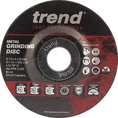 Discos abrasivos Trend - 115mm corte metálico - Pack 10 Discos abrasivos Trend - 115mm corte metálico - Pack 10