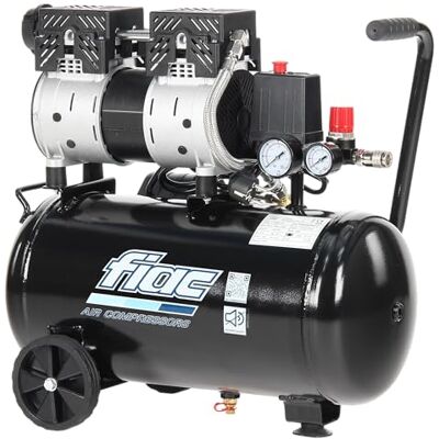 FIAC Compresor de Aire Móvil Silencioso SUPERSILENT 24, Sin Aceite, Presión Máxima 8 Bar, 1 Hp, Tanque de 24 Litros, Nivel sonoro 58 dB LpA FIAC Compresor de Aire Móvil Silencioso SUPERSILENT 24, Sin Aceite, Presión Máxima 8 Bar, 1 Hp, Tanque de 24 Litros, Nivel sonoro 58 dB LpA