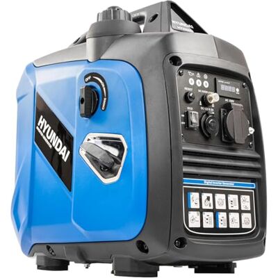 Hyundai Grupo electrógeno inversor 2000 W/1800 W, continuo, gasolina, silenciador, onda sinusoidal pura, enchufe de la UE, garantía de 3 años – Hyundai Grupo electrógeno inversor 2000 W/1800 W, continuo, gasolina, silenciador, onda sinusoidal pura, enchufe de la UE, garantía de 3 años –