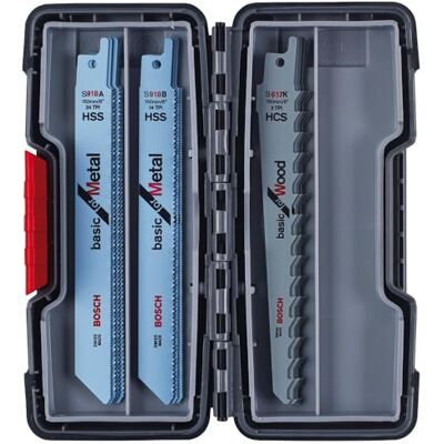Bosch Professional Set Toughbox con 15 hojas de sierra sable para mdera y metal (madera y metal, accesorios de sierra sable) Bosch Professional Set Toughbox con 15 hojas de sierra sable para mdera y metal (madera y metal, accesorios de sierra sable)