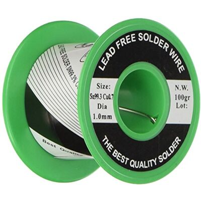 Velleman Vse 420246 Alambre de soldadura (1 mm, sin plomo, 99,3% SN, 0,7% CN, 100 g) Velleman Vse 420246 Alambre de soldadura (1 mm, sin plomo, 99,3% SN, 0,7% CN, 100 g)