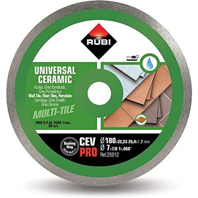 RUBI CEV 250 PRO Disco de diamante general para cerámica continuo (250 mm) RUBI CEV 250 PRO Disco de diamante general para cerámica continuo (250 mm)