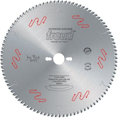 FREUD Cuchilla para cortar materiales de plástico y plexiglás (300 mm, 96 puntas), FREUD Cuchilla para cortar materiales de plástico y plexiglás (300 mm, 96 puntas),