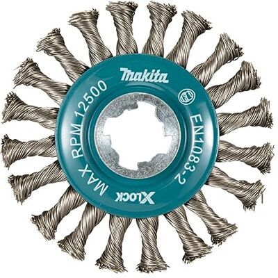 Makita D-72590 X-LOCK Rueda de alambre trenzado de acero inoxidable de 4-1/2 pulgadas Makita D-72590 X-LOCK Rueda de alambre trenzado de acero inoxidable de 4-1/2 pulgadas
