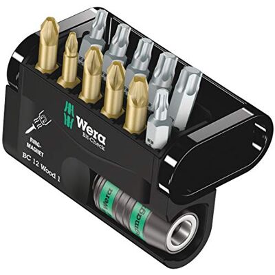 Wera Bit-Check 12 Wood 1, 12 piezas Wera Bit-Check 12 Wood 1, 12 piezas