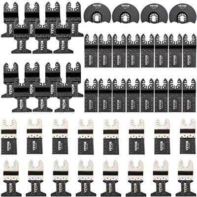 VEVOR Hojas de Sierra Multiherramienta Oscilante 50 pcs Hojas de Sierra Oscilante 1-3/4", 1-3/8", 3-1/2" Cuchillas de Herramientas Oscilantes Material de HCS + Acero Inoxidable para Madera y Metal VEVOR Hojas de Sierra Multiherramienta Oscilante 50 pcs Hojas de Sierra Oscilante 1-3/4", 1-3/8", 3-1/2" Cuchillas de Herramientas Oscilantes Material de HCS + Acero Inoxidable para Madera y Metal