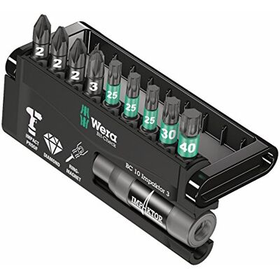 Wera Bit-Check 10 Impaktor 3, 10 piezas Wera Bit-Check 10 Impaktor 3, 10 piezas