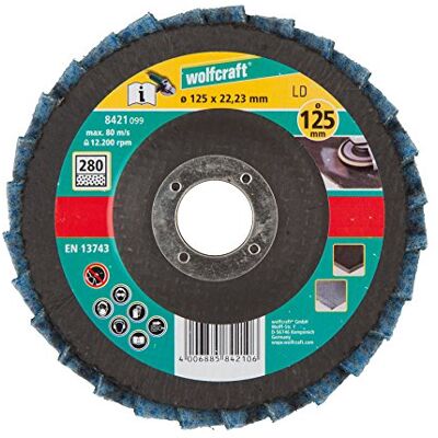 wolfcraft Disco abrasivo de milhojas con fieltro I wolfcraft Disco abrasivo de milhojas con fieltro I