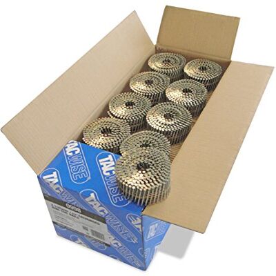 Pack de 14 de clavos con cabeza plana, anillados, galvanizados - 45mm Pack de 14 de clavos con cabeza plana, anillados, galvanizados - 45mm