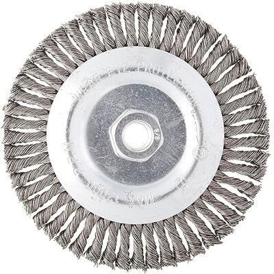 Mercer Abrasives Mercer industrias Premium Stringer cuentas rueda de alambre, 6 "x 3/16" x 5/8 "-11, para amoladora angular Mercer Abrasives Mercer industrias Premium Stringer cuentas rueda de alambre, 6 "x 3/16" x 5/8 "-11, para amoladora angular