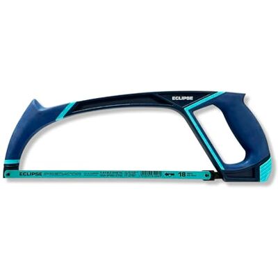 ECLIPSE Professional Tools Sierra de arco (12") Sierra de mano ergonómica de agarre cómodo para corte de metal Mecanismo de cambio rápido de hoja ECLIPSE Professional Tools Sierra de arco (12") Sierra de mano ergonómica de agarre cómodo para corte de metal Mecanismo de cambio rápido de hoja